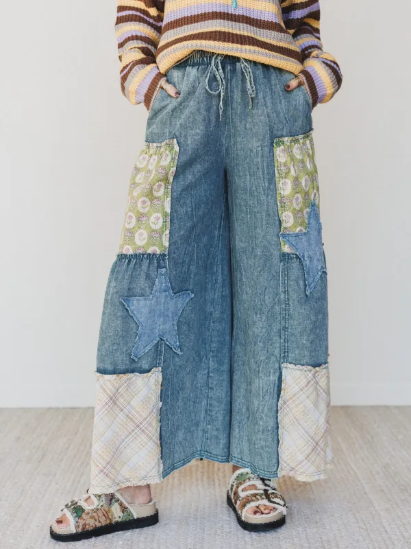 Fields Of Free Pants - Denim made by easel
