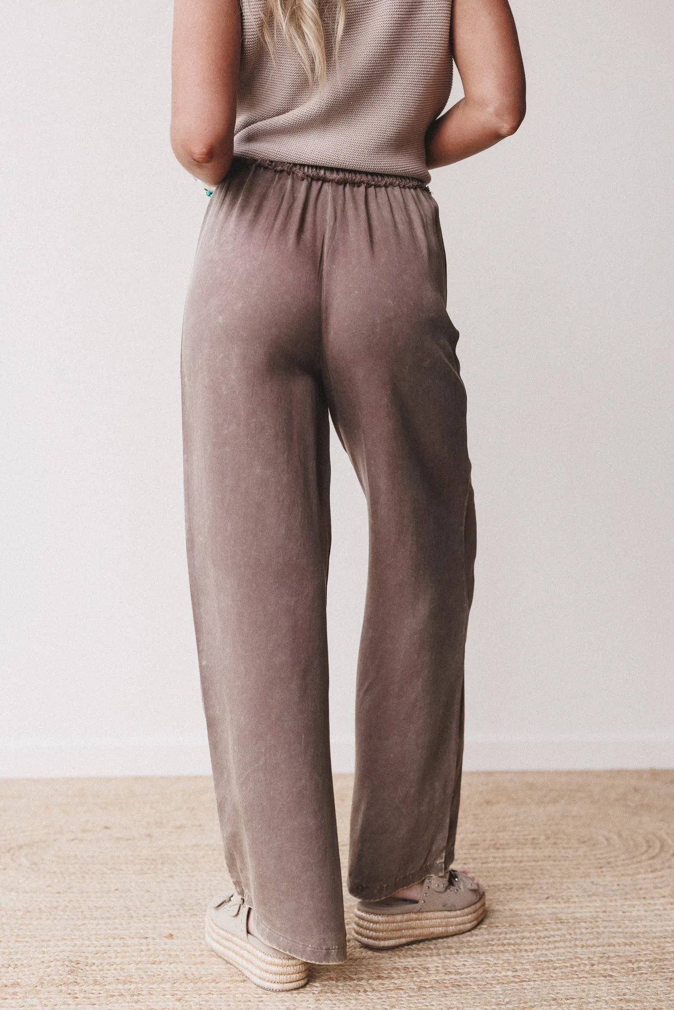 Out And About Drawstring Pants - Mocha sold by Three Bird Nest product image thumbnail 3