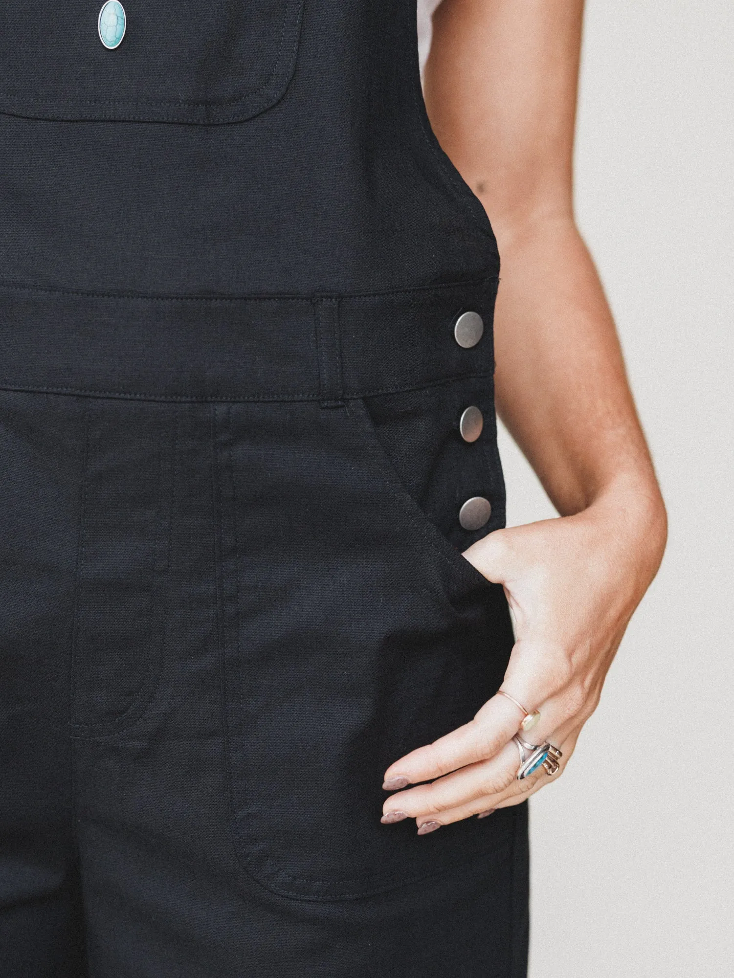Moonbeam Overalls - Black sold by Three Bird Nest product image thumbnail 4
