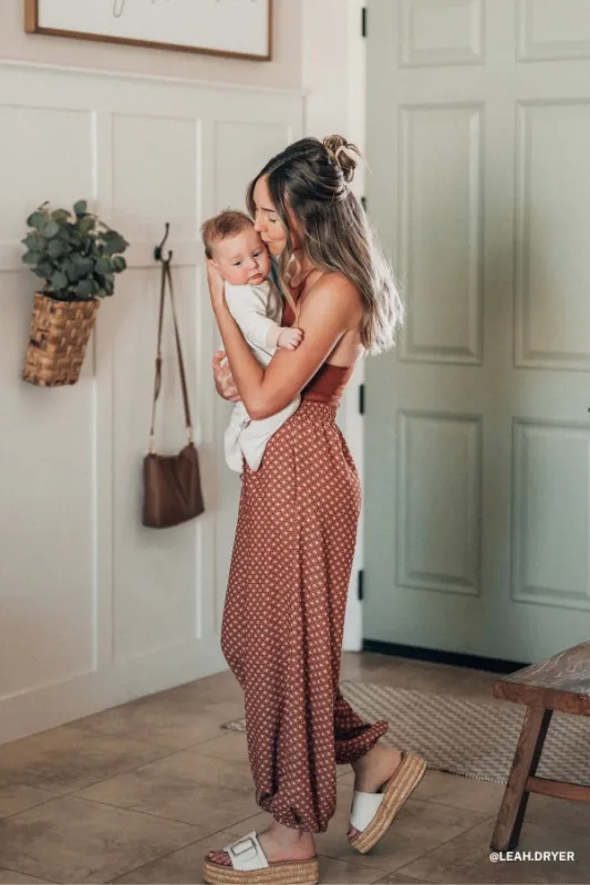 The Nest Mystic Mirage Printed Joggers - Ginger sold by Three Bird Nest