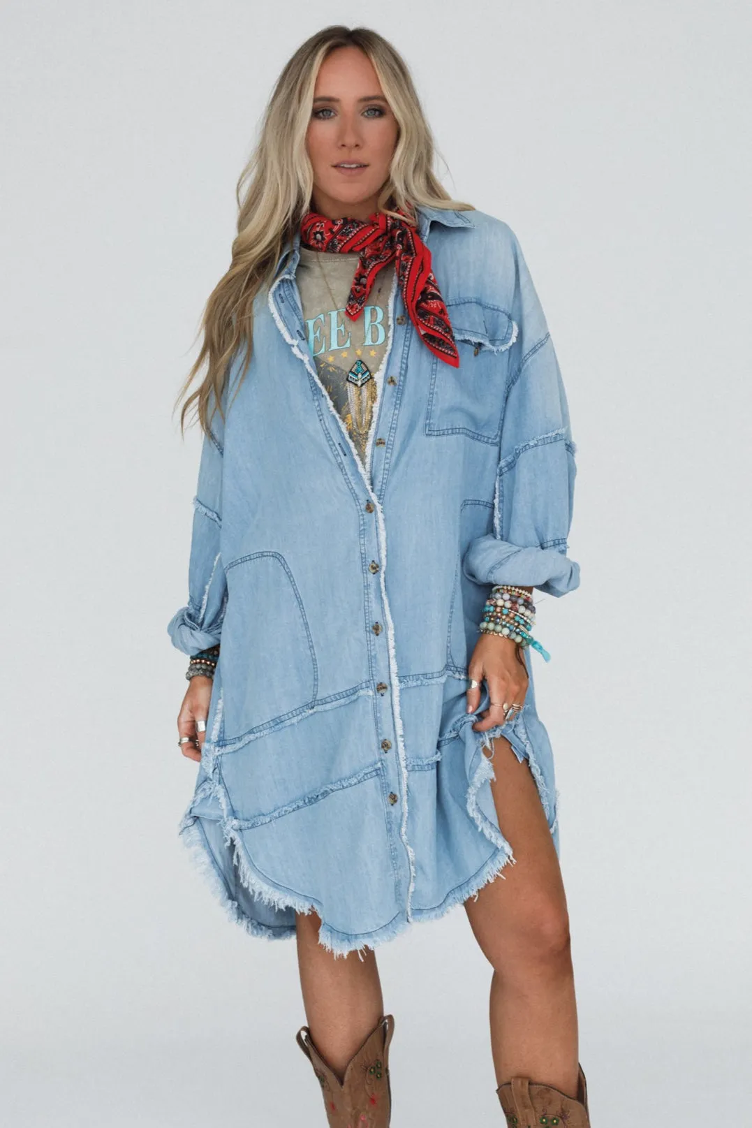 Southern Flair 3 Piece Bundle - Washed Denim sold by Three Bird Nest