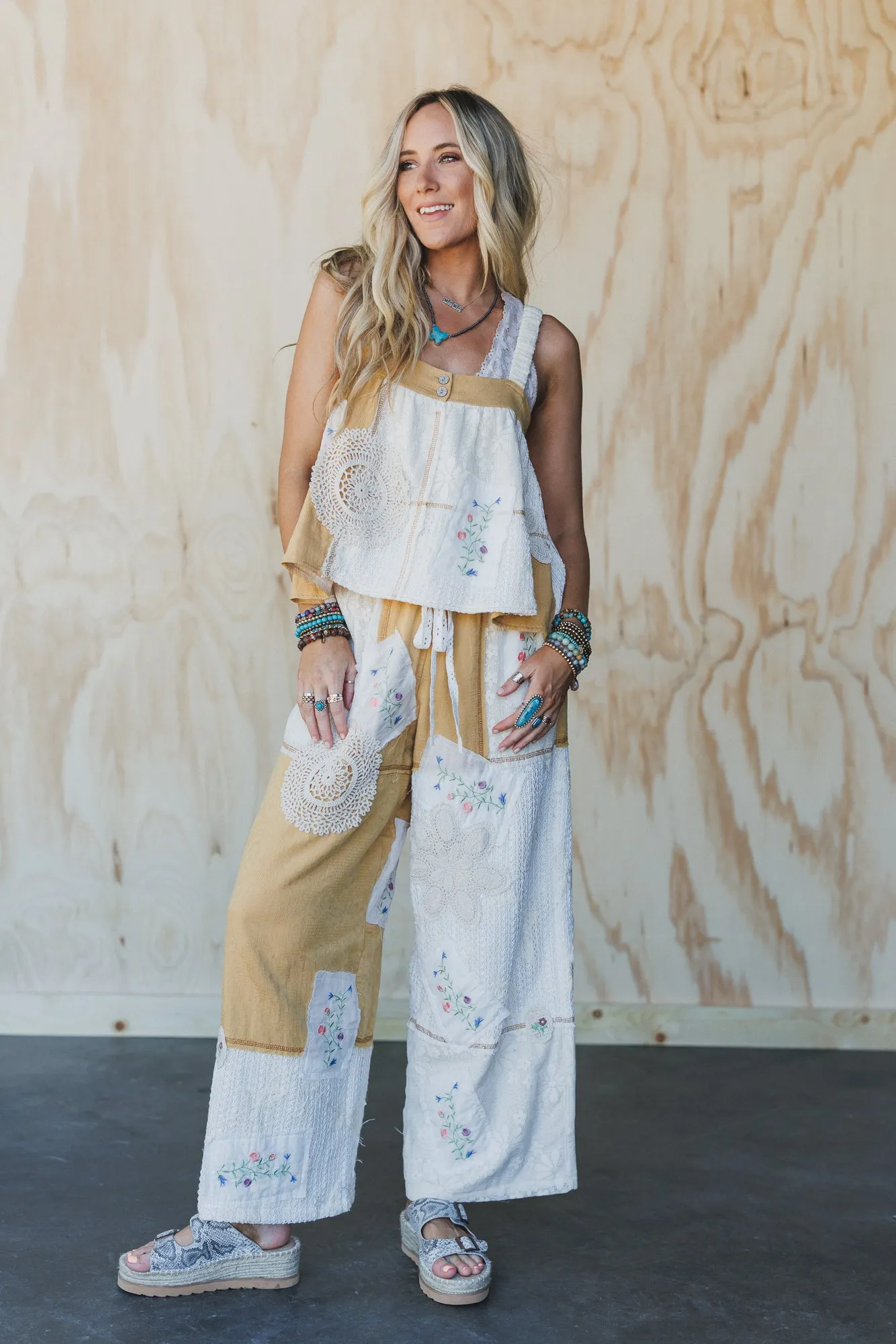 Patchwork Parade 2 Piece Bundle - Mustard sold by Three Bird Nest product image thumbnail 2