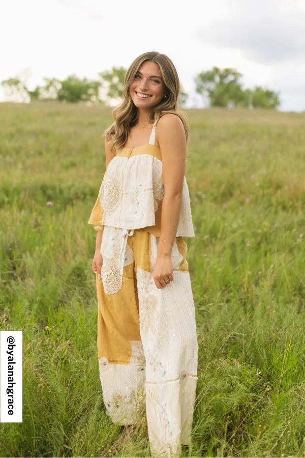 Patchwork Parade 2 Piece Bundle - Mustard sold by Three Bird Nest