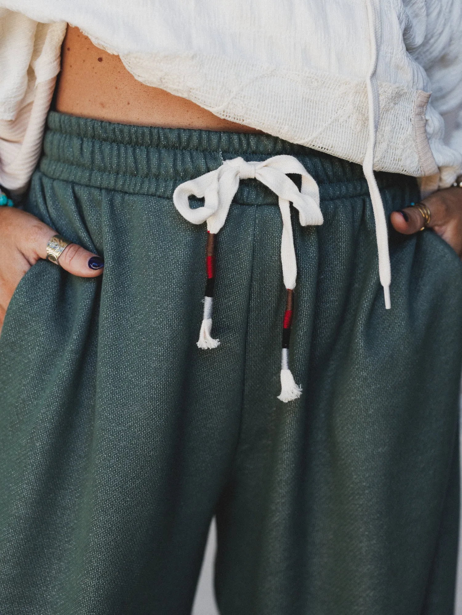 The Nest Laid Back Love Jogger Pants - Two Tone Olive sold by Three Bird Nest product image thumbnail 3