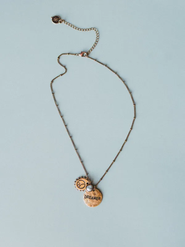 June Dreamer Birthstone Necklace - Pearl sold by Three Bird Nest