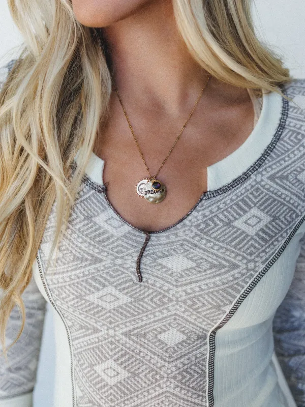 February Dreamer Birthstone Necklace - Amethyst sold by Three Bird Nest