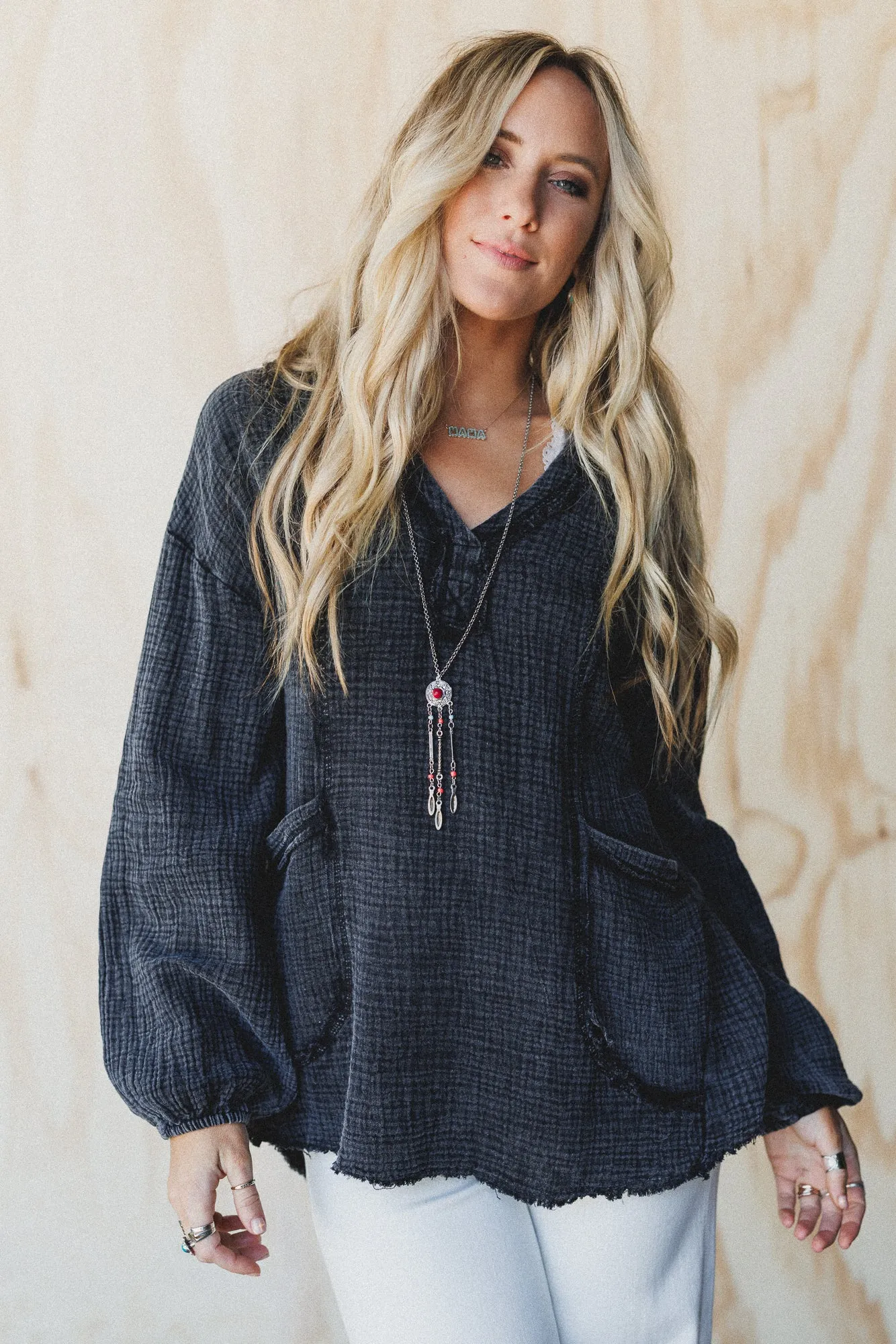 Just In Time Top - Black sold by Three Bird Nest