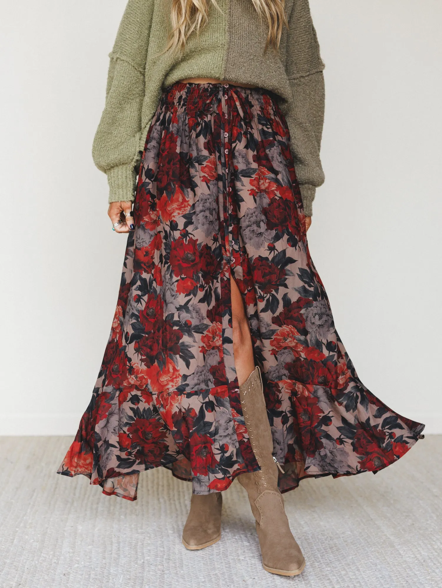 Lunar Bloom Skirt - Natural sold by Three Bird Nest product image thumbnail 5