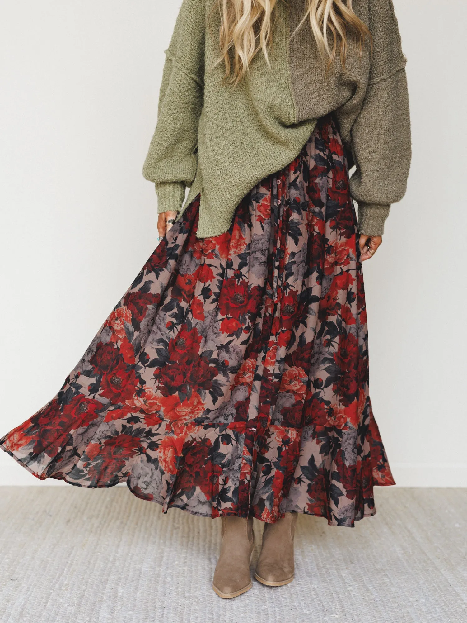 Lunar Bloom Skirt - Natural sold by Three Bird Nest product image thumbnail 2