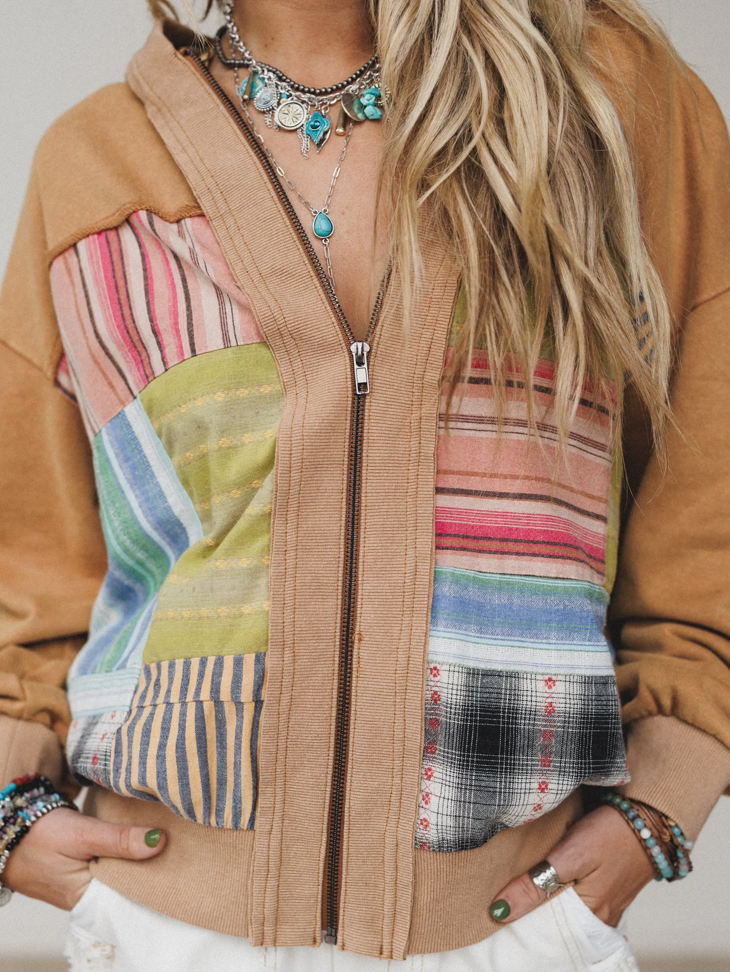 Dream In Thread Jacket - Camel sold by Three Bird Nest product image thumbnail 4