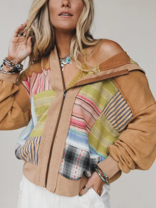 Dream In Thread Jacket - Camel sold by Three Bird Nest