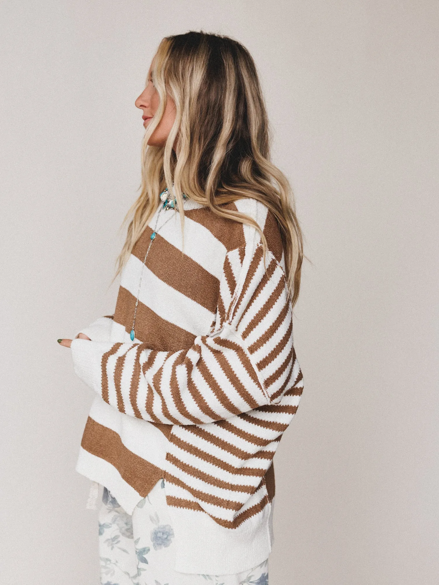High Desert Sweater - Taupe sold by Three Bird Nest product image thumbnail 3