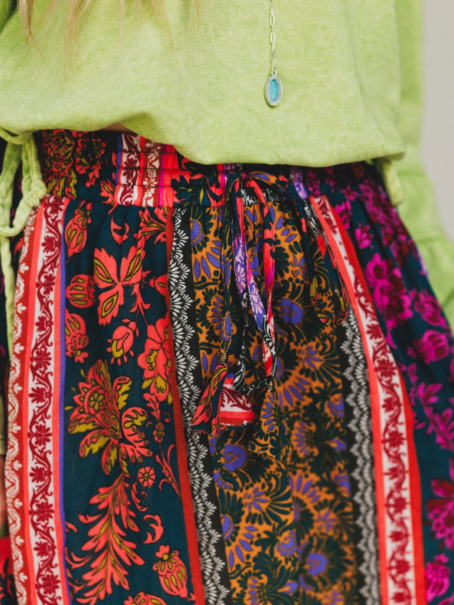 Wishwoven Maxi Skirt - Navy sold by Three Bird Nest product image thumbnail 3