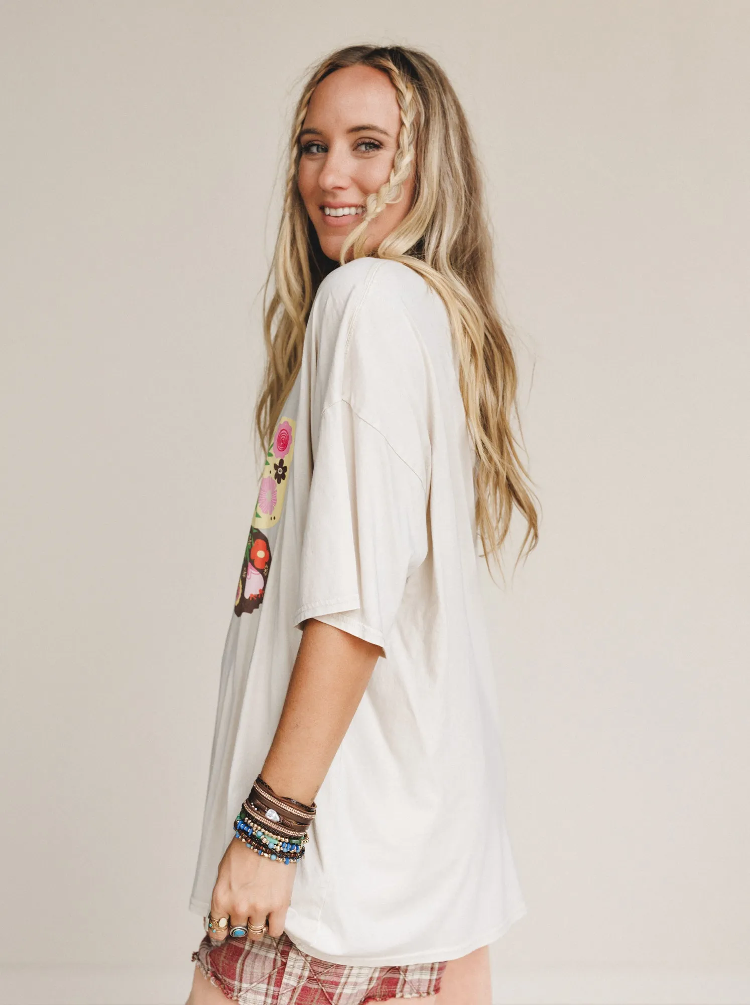 Winged Bloom Top - Beige sold by Three Bird Nest product image thumbnail 4