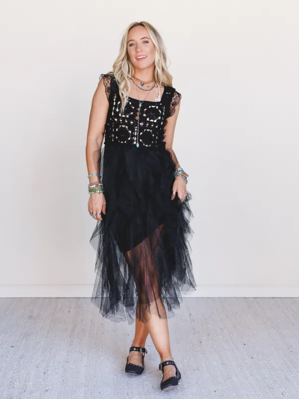 Desert Disco Dress - Black sold by Three Bird Nest