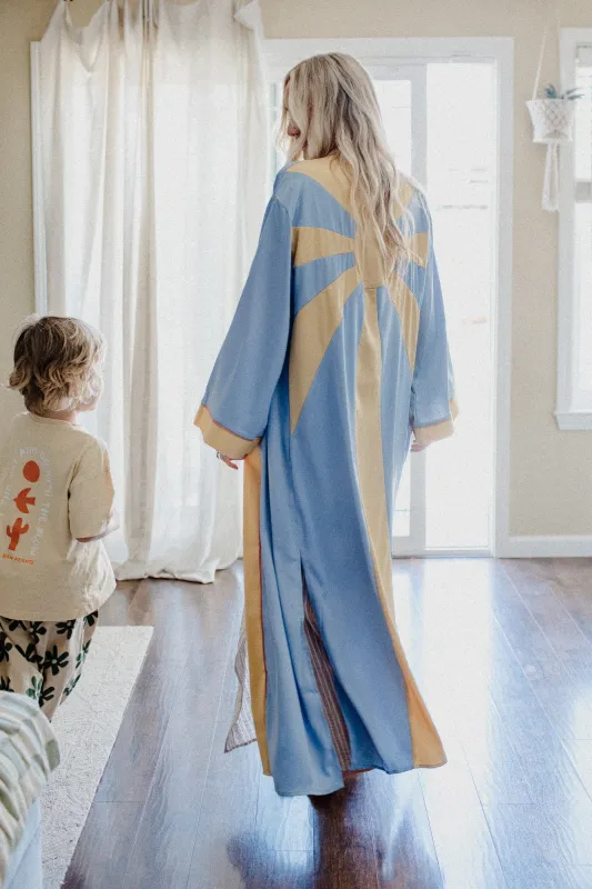 Boho Sunrise Duster - Blue sold by Three Bird Nest