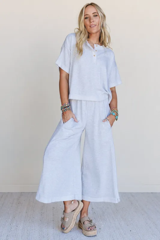 Lina Set - Heather Grey sold by Three Bird Nest