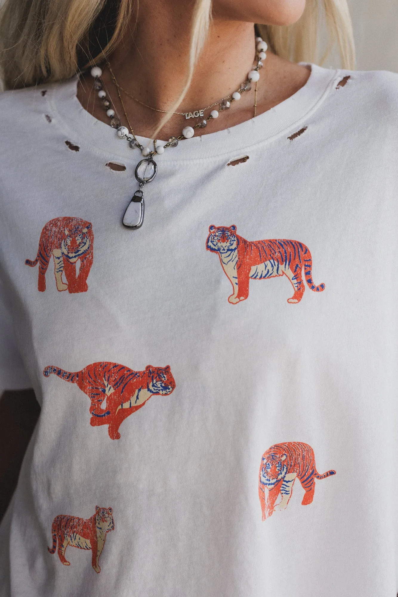 Wild Tracks Graphic Tee - Ivory sold by Three Bird Nest product image thumbnail 3