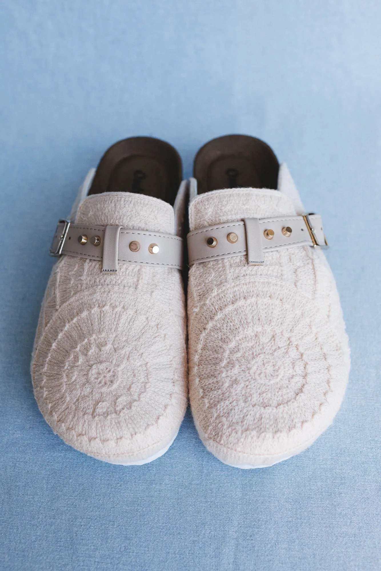 Stepping Easy Crochet Mules - Cream sold by Three Bird Nest product image thumbnail 2
