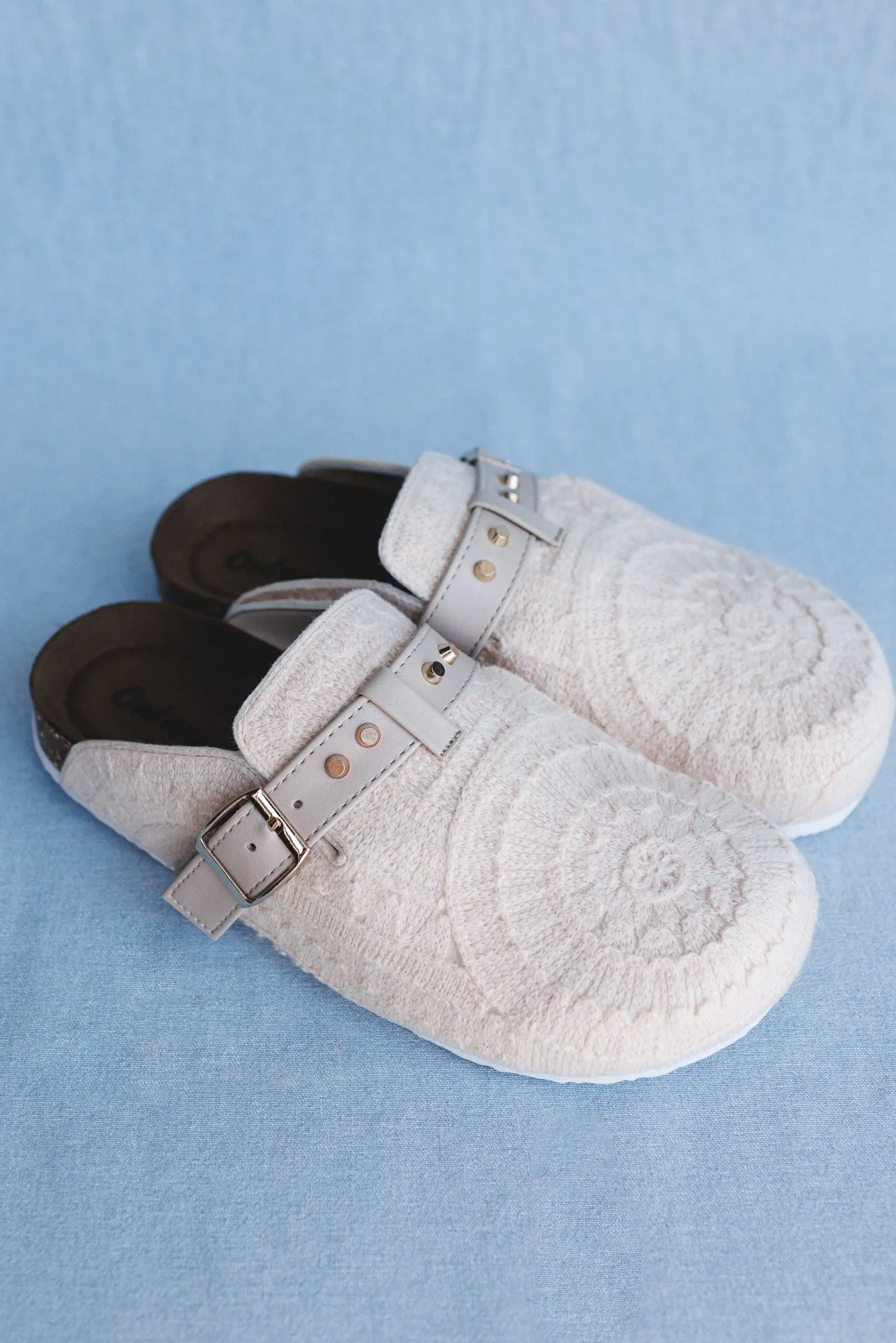 Stepping Easy Crochet Mules - Cream sold by Three Bird Nest product image thumbnail 3