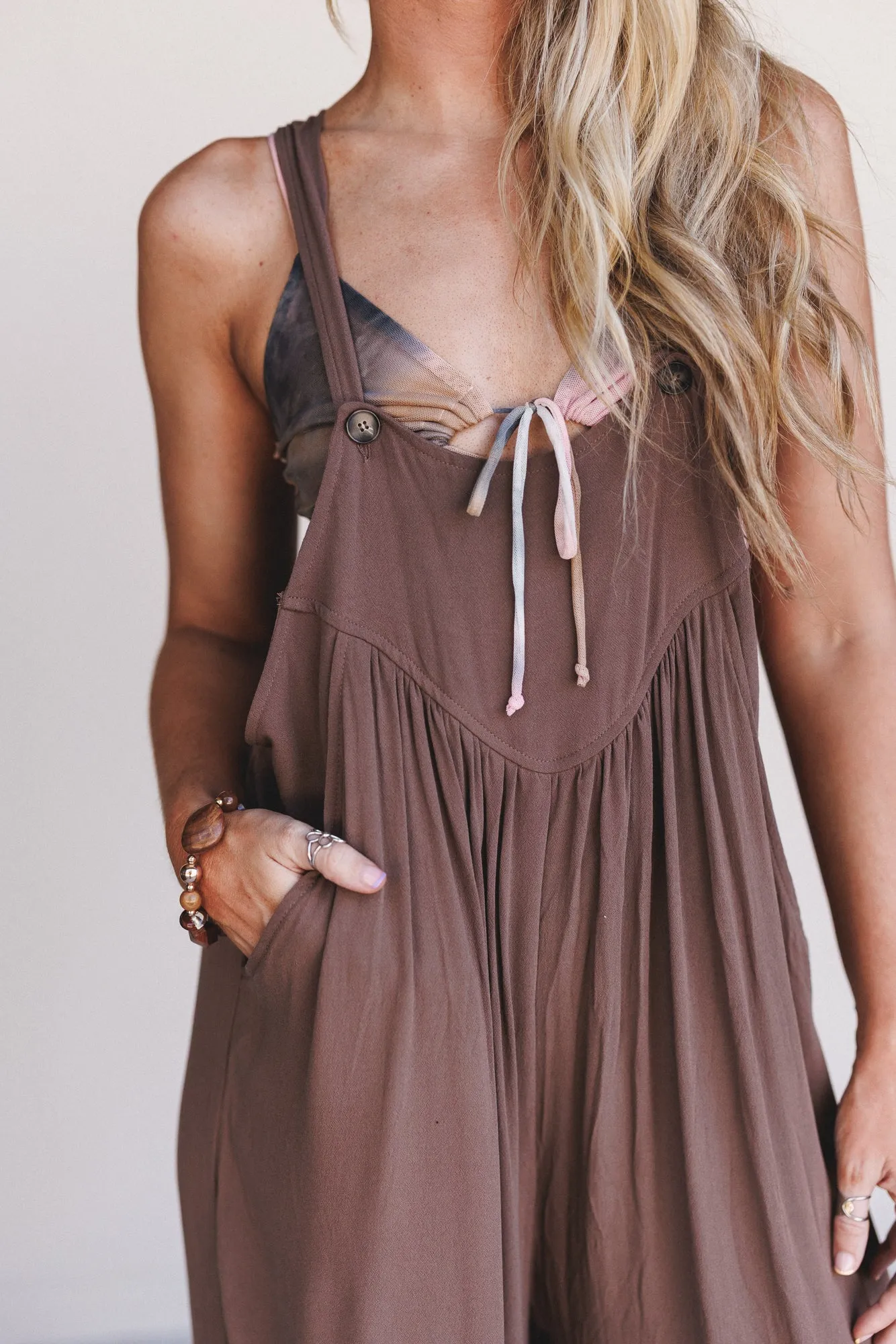 Sunset Revival Jumpsuit - Mocha sold by Three Bird Nest product image thumbnail 2