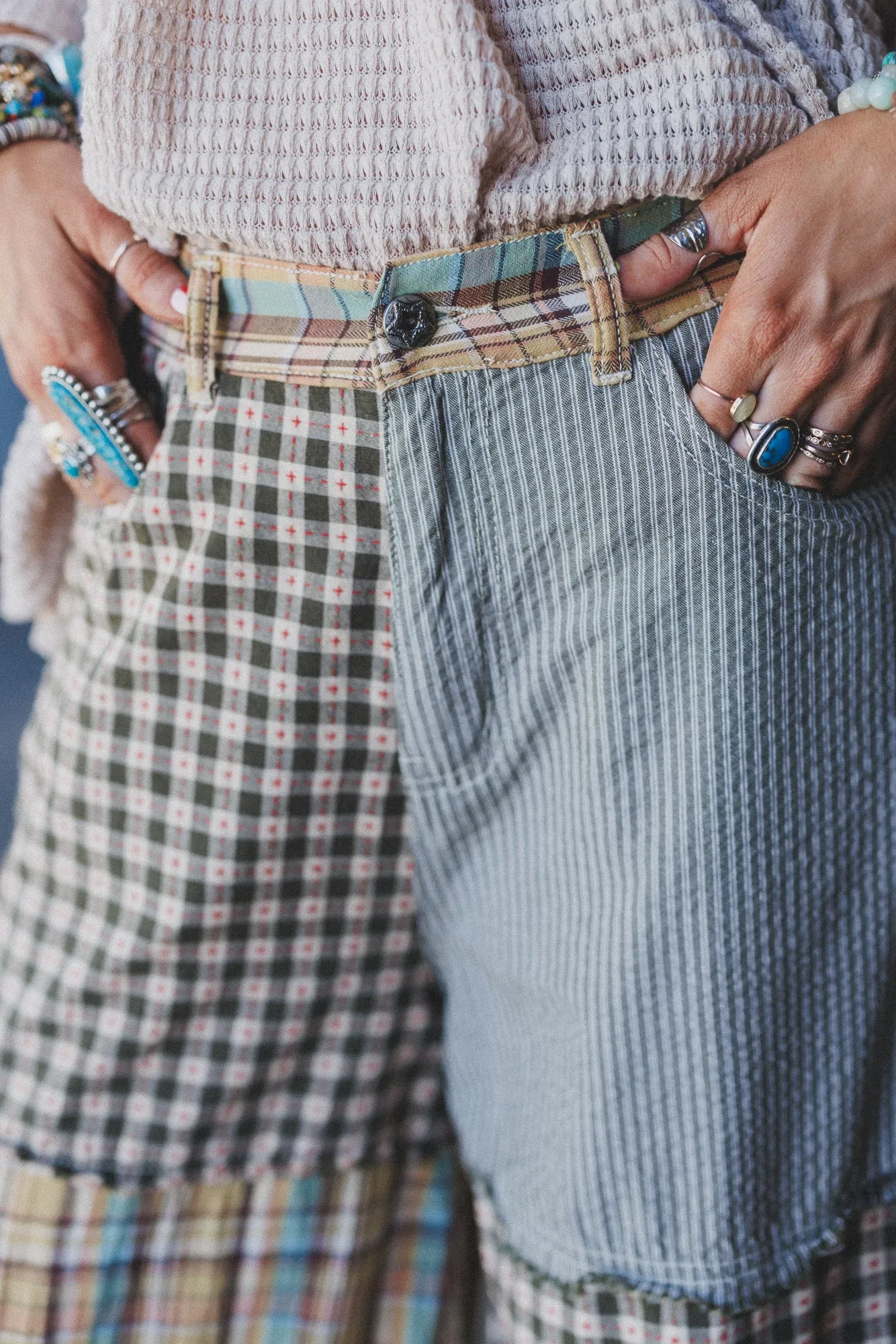 Jane Tiered Pants - Olive sold by Three Bird Nest product image thumbnail 3