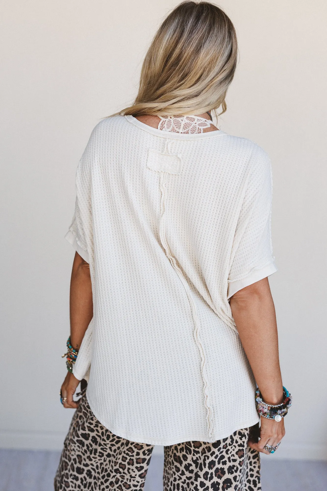 Next Stop Thermal Knit Top - Khaki sold by Three Bird Nest product image thumbnail 5