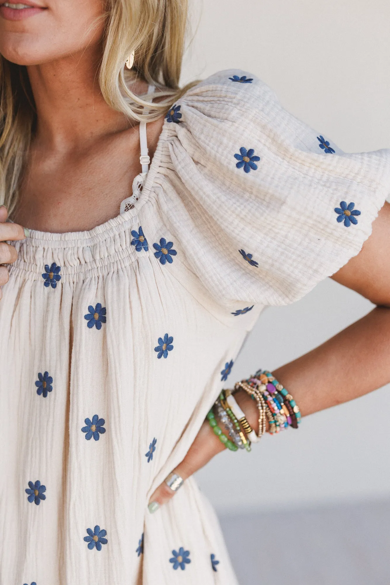 Savanna Spots Dress - Natural sold by Three Bird Nest product image thumbnail 2