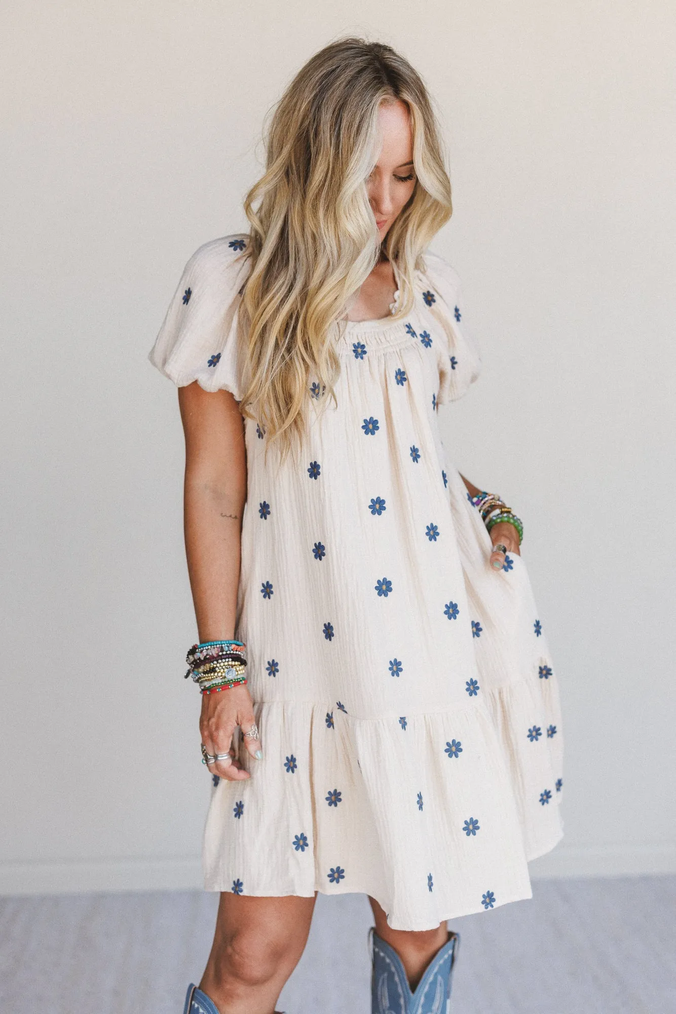 Savanna Spots Dress - Natural sold by Three Bird Nest product image thumbnail 3