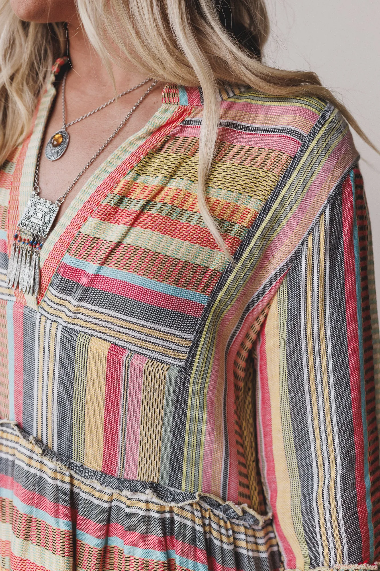 Keepsake Striped Dress - Yellow Multi sold by Three Bird Nest product image thumbnail 3