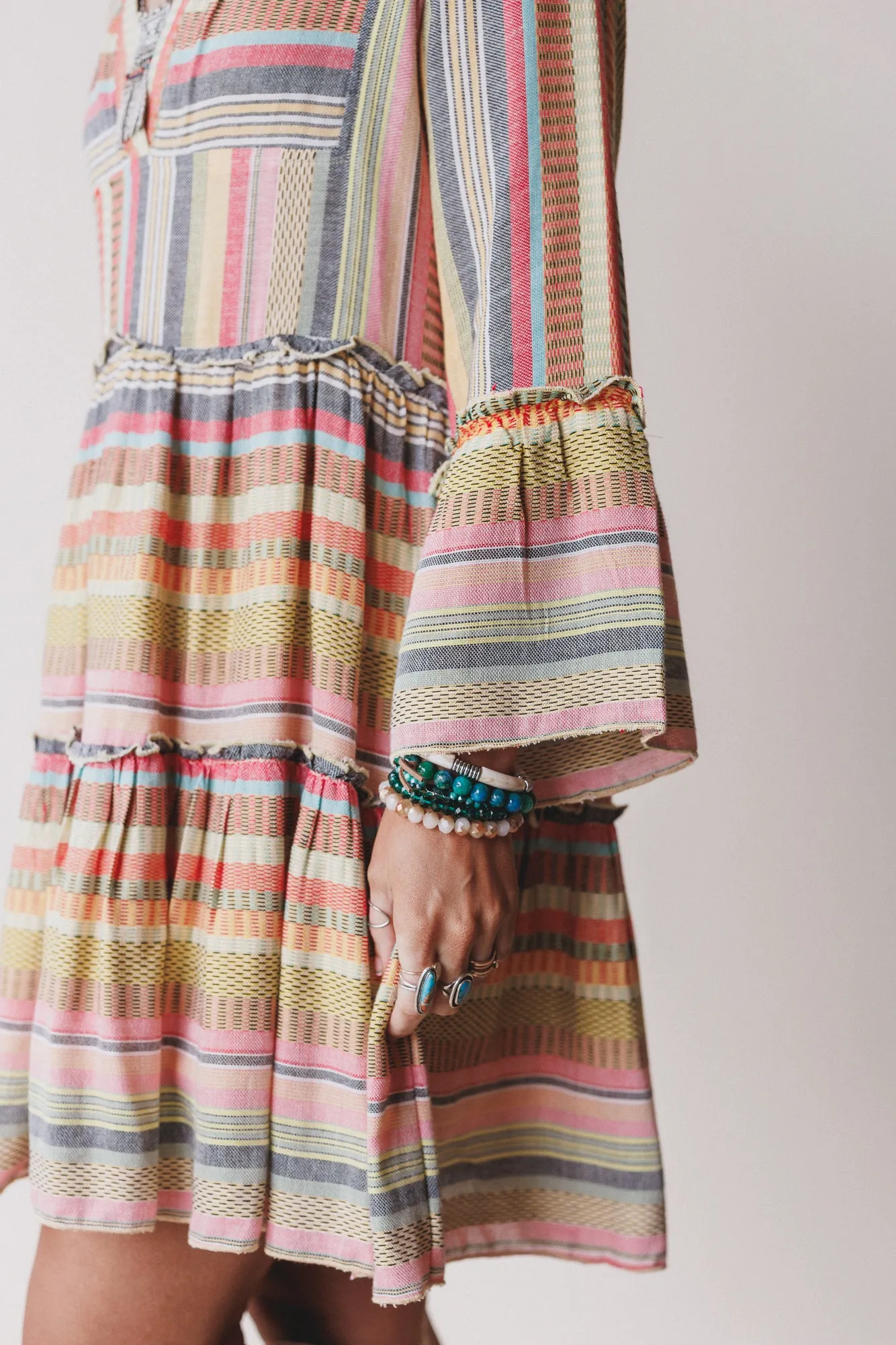 Keepsake Striped Dress - Yellow Multi sold by Three Bird Nest product image thumbnail 4