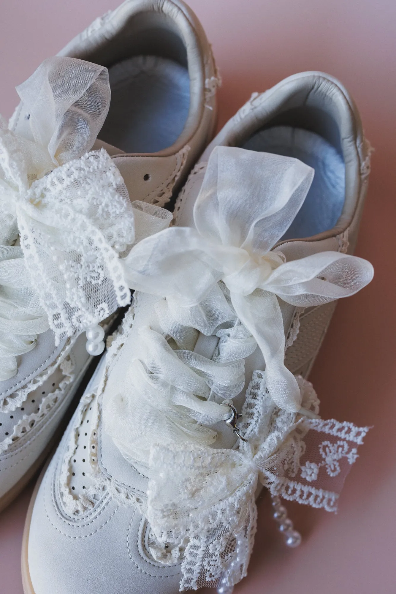 Make It Yours Bow Embroidered Sneakers - Ivory sold by Three Bird Nest product image thumbnail 2