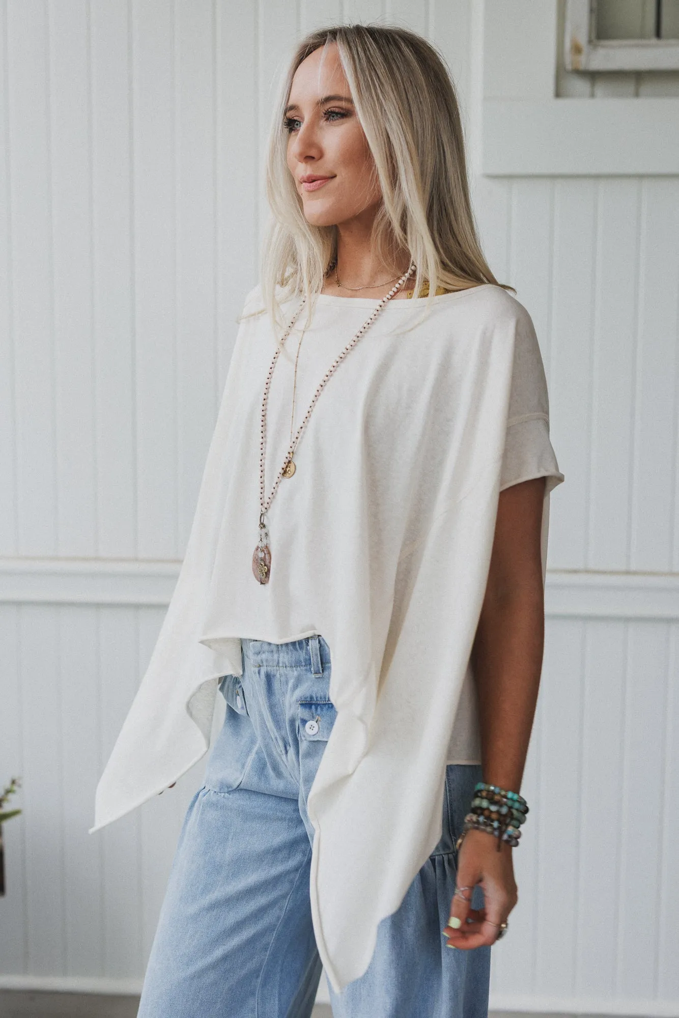 Wanderlight Top - Cream sold by Three Bird Nest product image thumbnail 3