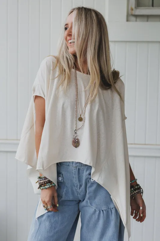 Wanderlight Top - Cream sold by Three Bird Nest