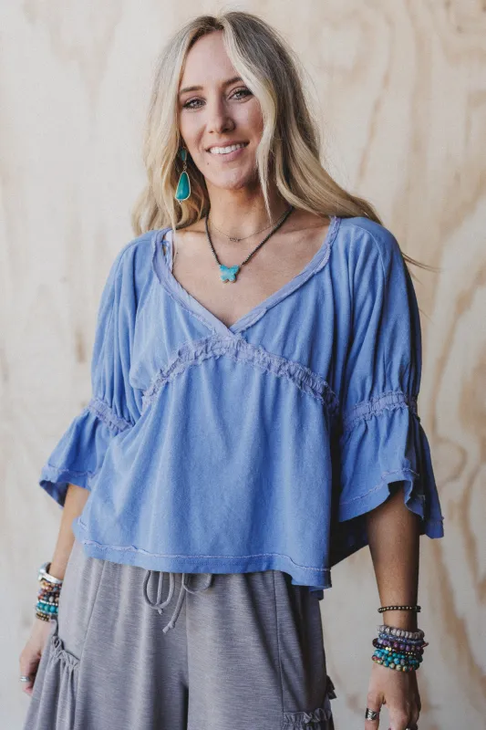 Forever Cool Adjustable Top - Blue sold by Three Bird Nest