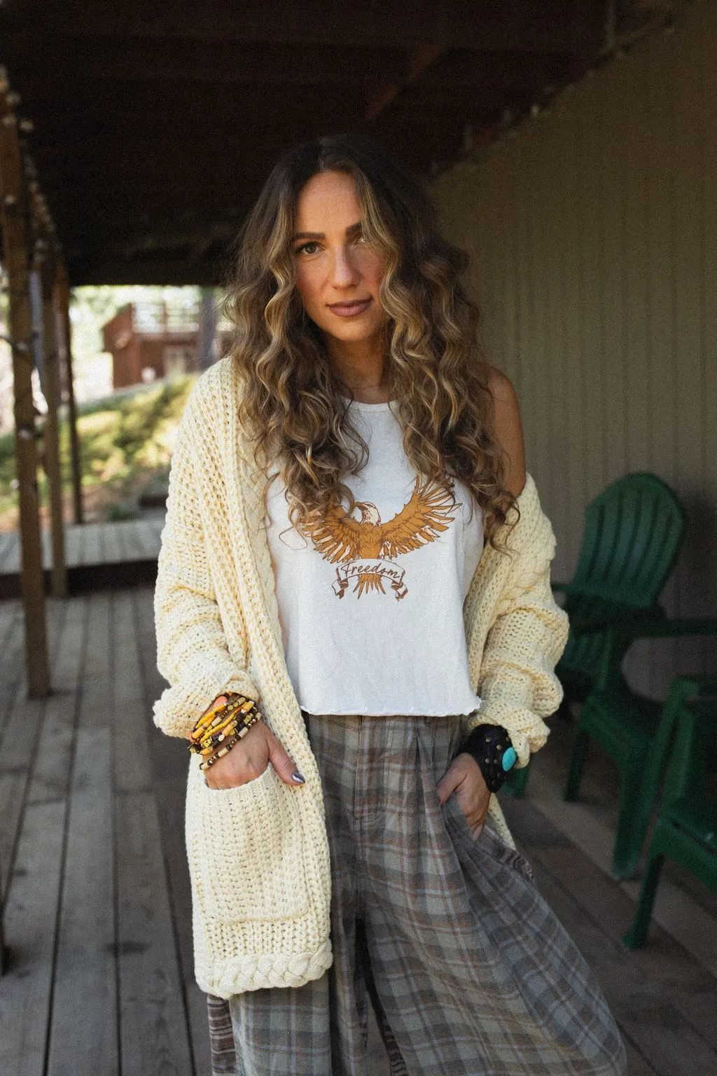 Sweet Melody Chunky Knit Cardigan - Yellow sold by Three Bird Nest product image thumbnail 5