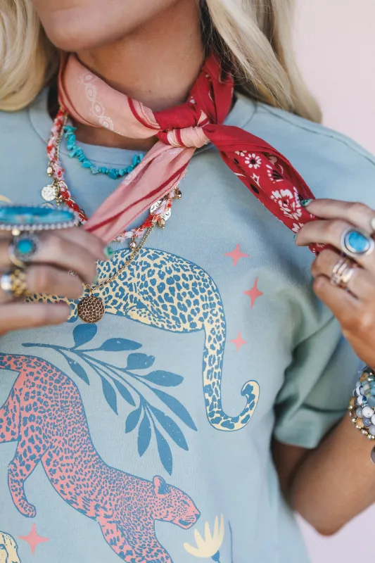 Trail Days Two Tone Floral Bandana - Rust Multi sold by Three Bird Nest