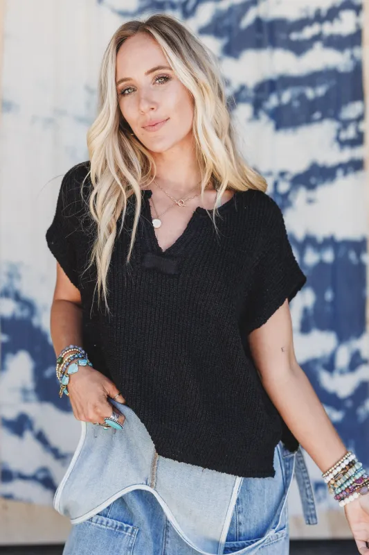 Edge Of Time Pullover - Black sold by Three Bird Nest