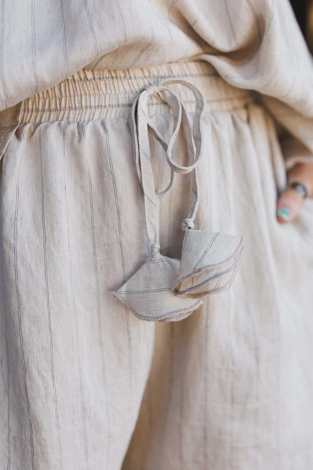 Easy Life Striped Shorts - Oatmeal sold by Three Bird Nest product image thumbnail 2