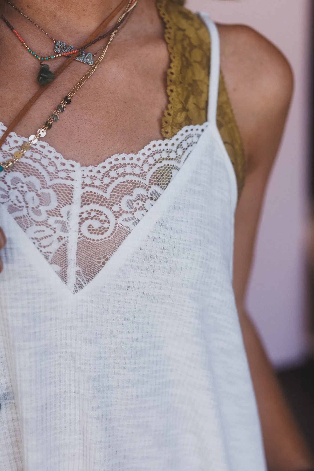 Forever Set Tank Top - Ivory sold by Three Bird Nest product image thumbnail 3
