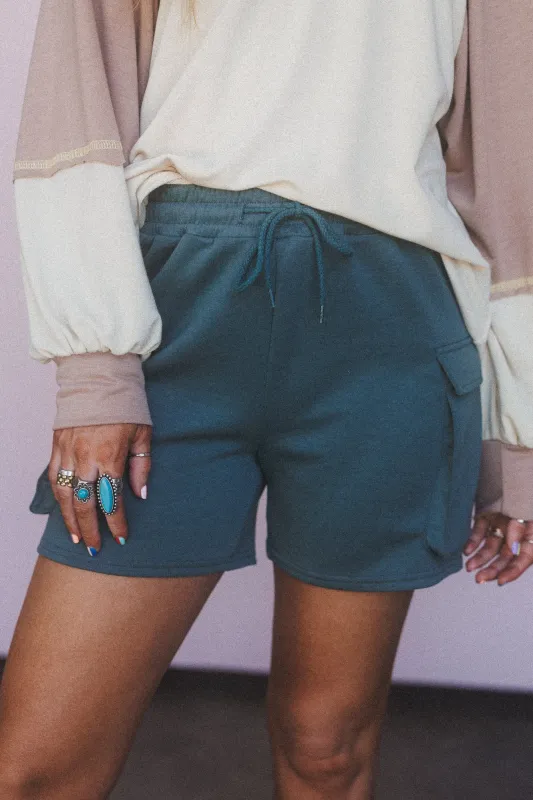 Sundown Trails Shorts - Green made by Zenana