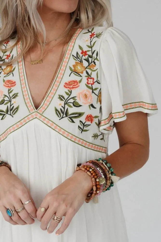 Magdaline Mini Dress - Ivory sold by Three Bird Nest product image thumbnail 2