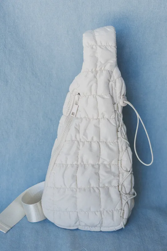 Cloud Dreamer Quilted Sling Bag - Ivory made by Three Bird Nest