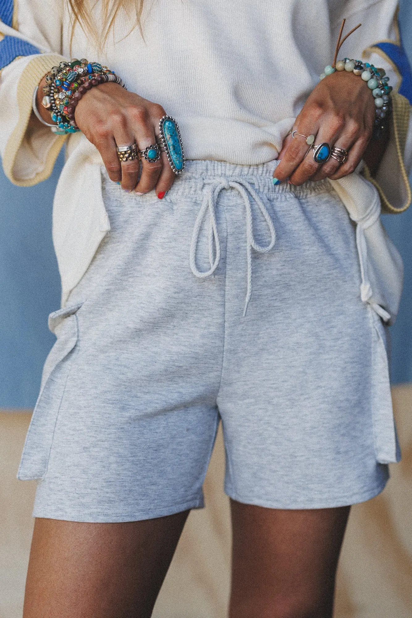 Sundown Trails Shorts - Gray sold by Three Bird Nest product image thumbnail 2