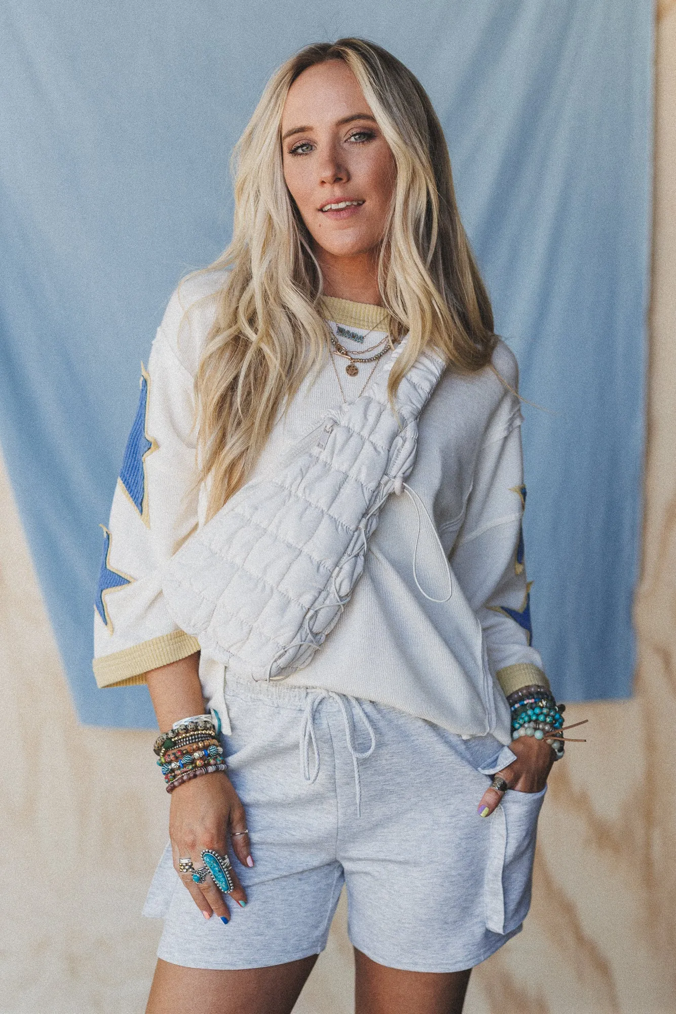 Sundown Trails Shorts - Gray sold by Three Bird Nest product image thumbnail 5