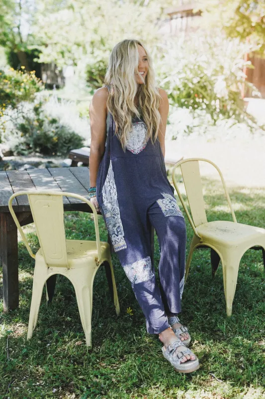 Heartfelt Jumpsuit - Navy sold by Three Bird Nest