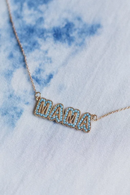 Wander Mama Necklace - Turquoise sold by Three Bird Nest