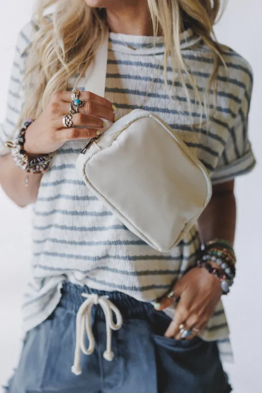 Journey Bound Crossbody Bag - Ivory sold by Three Bird Nest