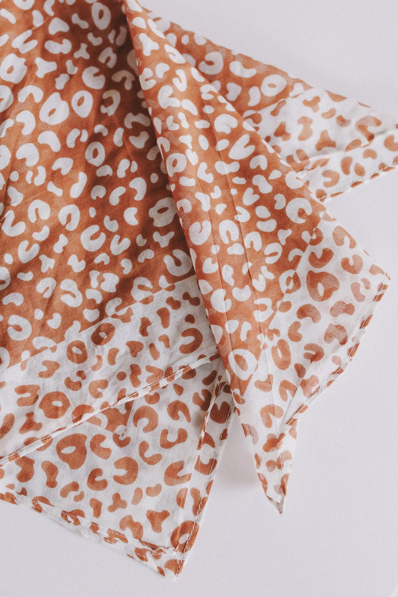 Pebble Coast Animal Print Scarf - Rust sold by Three Bird Nest product image thumbnail 4