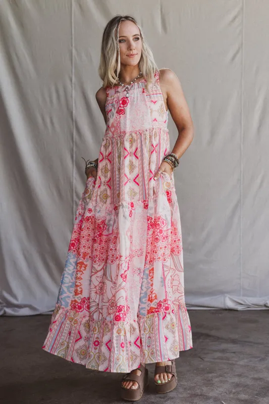 Maris Maxi Dress - Coral made by Davi & Dani